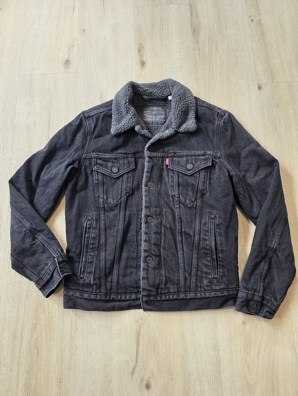 Levi's Type 3 Sherpa Trucker Jacket Men's Size S Black